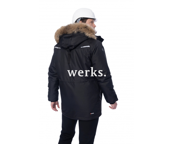 Зимняя куртка-парка Brodeks KW 215 черный с опушкой (S)