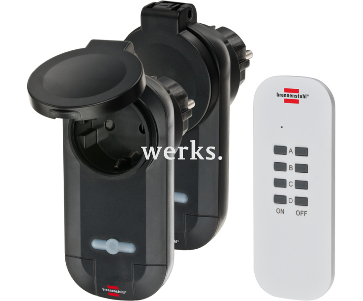 Розетки с пультом управления IP44 Brennenstuhl Comfort-Line 1507030 3 предмета