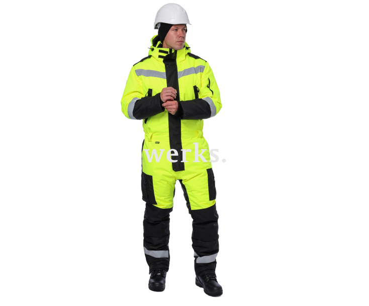 Зимний комбинезон Brodeks KW 505 желтый/черный (XXXL)