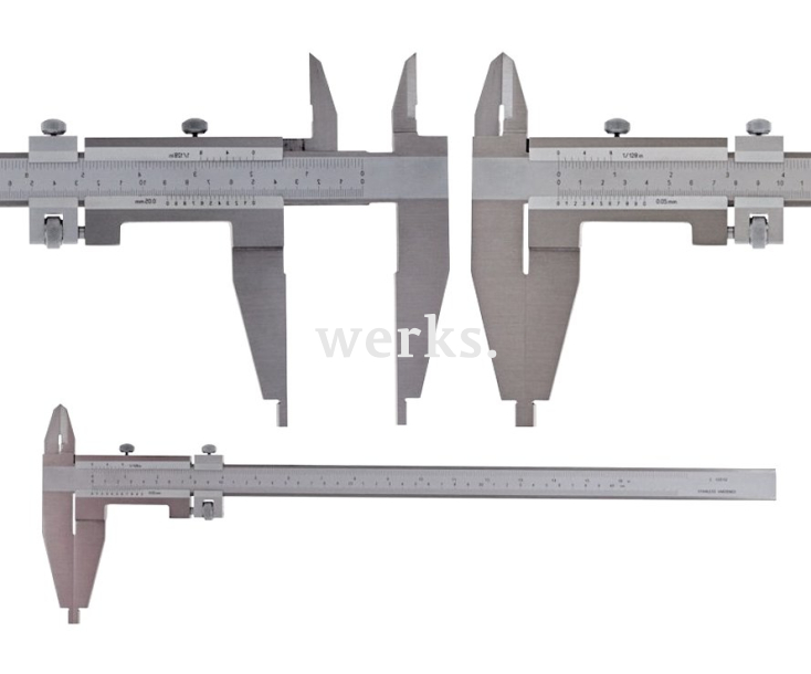 Штангенциркуль верньерный цеховой двусторонний 0-500 мм Schut 909.626