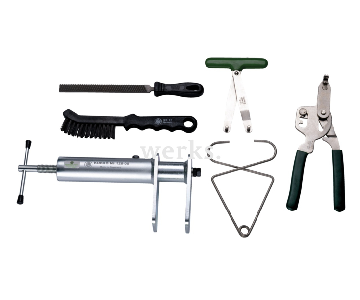 Набор инструментов для суппорта дисковых тормозов KUKKO 126-10