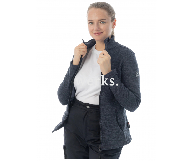 Женская толстовка флисовая Brodeks KS244 cation серый (XXL)