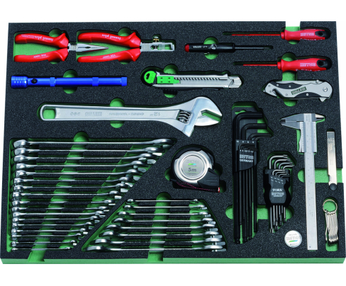 Набор инструментов на модуле для тележки 1128-21 Heyco HE-01128812100 55 предметов