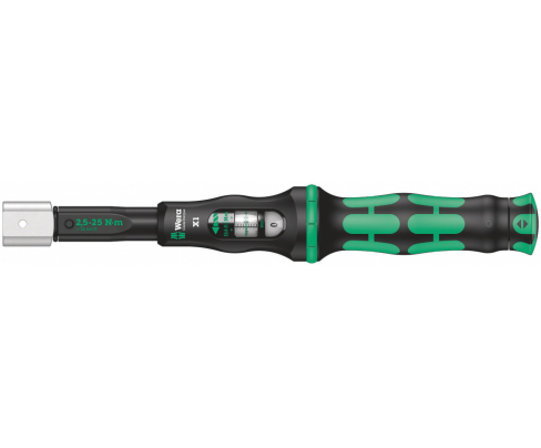 Динамометрический ключ Wera Click-Torque X 1 2,5-25 Nm для сменных насадок WE-075651