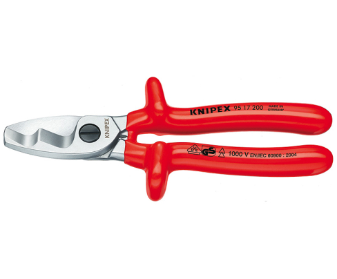 Ножницы для резки кабелей с двойными режущими кромками VDE Knipex KN-9517200