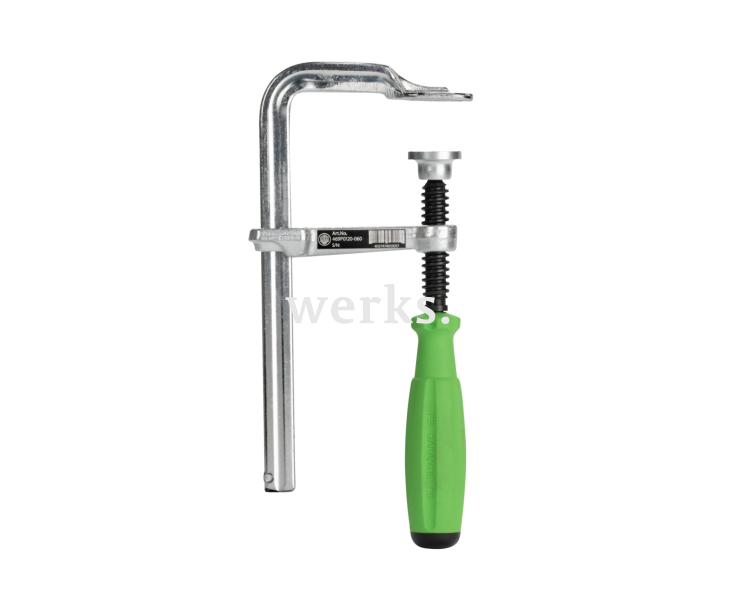 Струбцины винтовые цельностальные VIRIDIS с удобным захватом 3K 400 x 120 мм KUKKO 469P0400-120