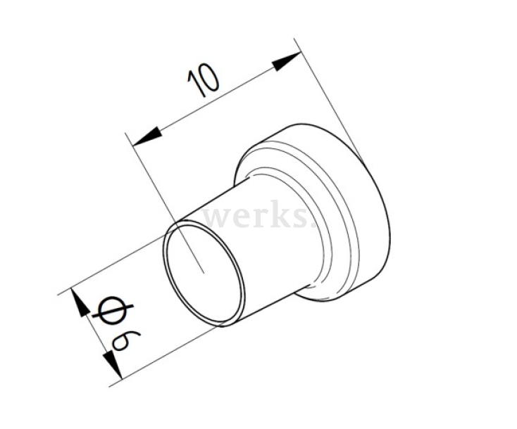 Сопло паяльное прямое для термофена i-TOOL AIR S Ersa 472CR