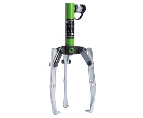 Универсальный гидравлический трёхзахватный съёмник с шарнирными захватами, с гидроцилиндром для привода от насоса KUKKO Y08-208