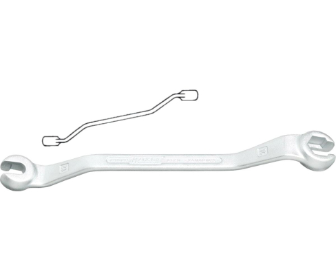 Ключ гаечный двусторонний накидной разрезной 612N 11х13 мм Hazet 612N-11х13