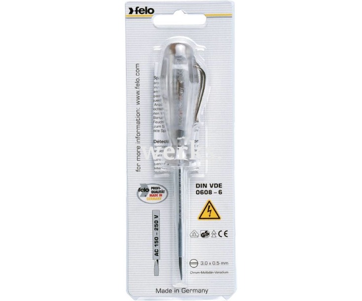 Отвертка-пробник 150 - 250 В шлицевая Felo 3,0 x 70 36140001