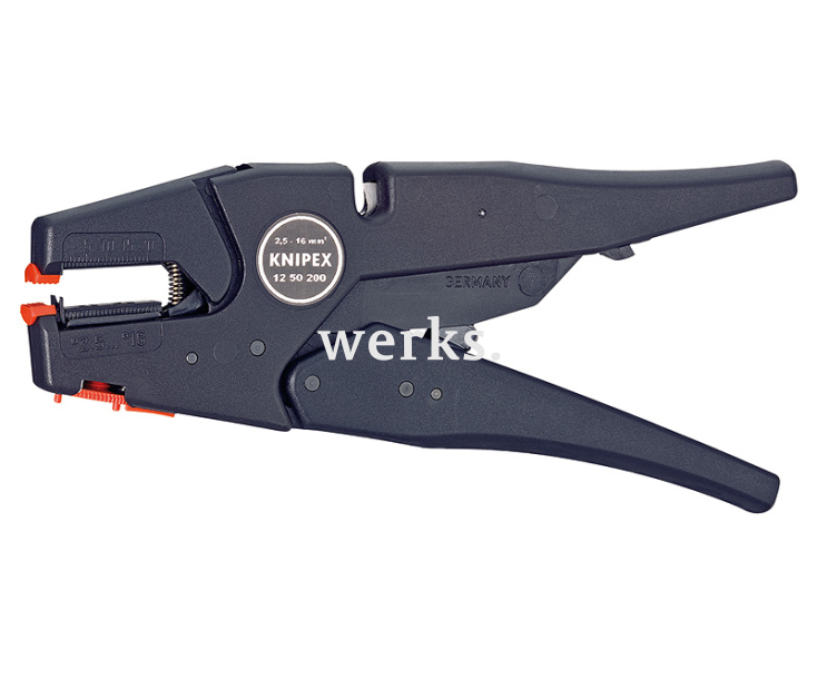 Стрипер самонастраивающийся, диапазон зачистки 2,5 - 16,0 мм² Knipex KN-1250200