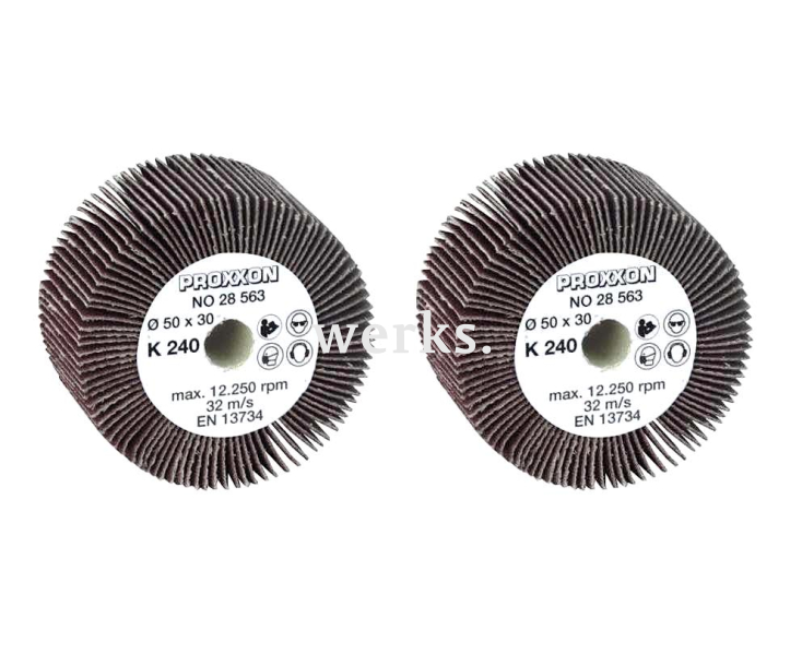 Валец шлифовальный веерный Ø 50 мм K240 Proxxon 28563 2 шт.