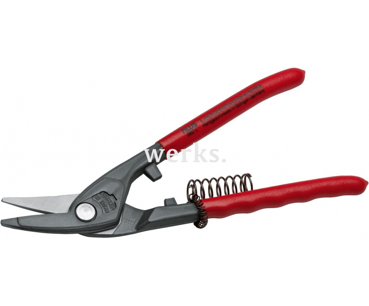 Ножницы по металлу пробивные 250 мм NWS 062L-12-250 леворежущие с обливными рукоятками