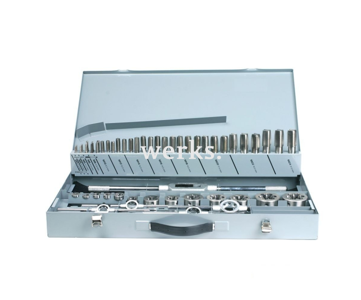 Набор ручных метчиков и плашек DIN 352/223 HSSE-VAP M3-M24 64 предмета GSR B08531050