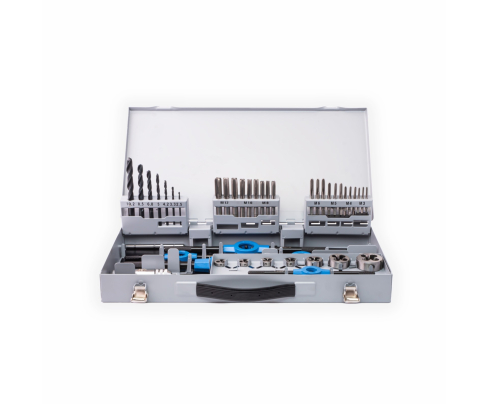 45-пр. Набор ручных метчиков и плашек DIN 352/223 HSSG M3-M12 Werks W.1416160