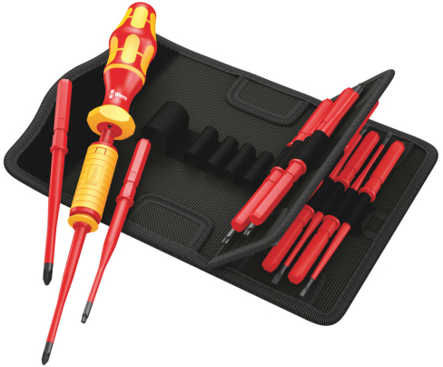 Набор отверток PH PZ PZ/S TORX SL Wera Kraftform Kompakt VDE Torque 1,2 - 3,0 Nm WE-059291 изолированных