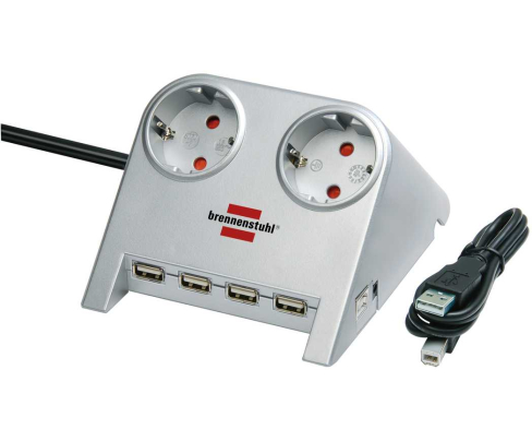 Удлинитель настольный 1,8 м Brennenstuhl Desktop-Power-Plus H05VV-F 3G1,5 1153540122