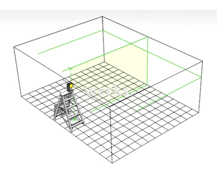 Нивелир лазерный - построитель плоскостей LAX 300 G Stabila 19033
