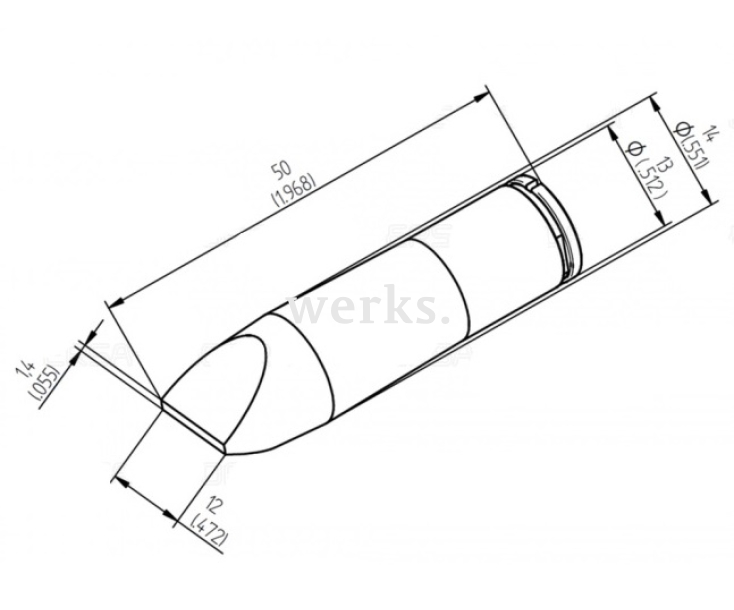 Жало для паяльника i-TOOL HIGH POWER Ersa 242CDLF120