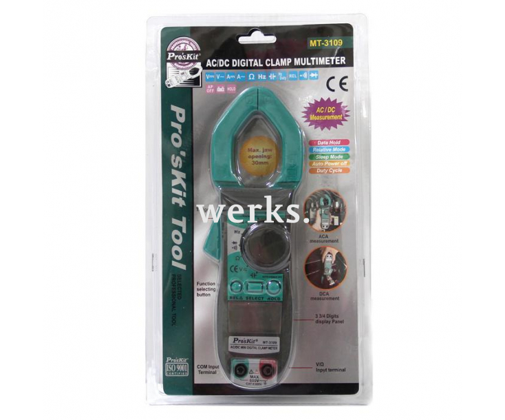 Клещи цифровые токоизмерит. ProsKit MT-3109