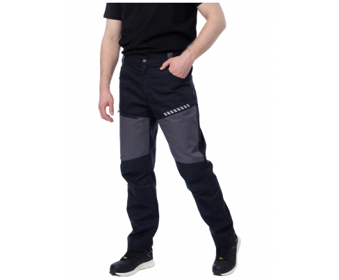 Летние брюки Brodeks KS 334 серый/черый (66)