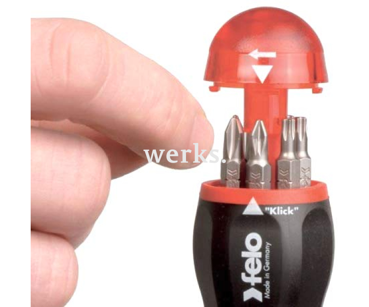 Отвертка-держатель с увеличенным магнитным держателем с битами Felo SL PH PZ TX 8 предметов 37604405
