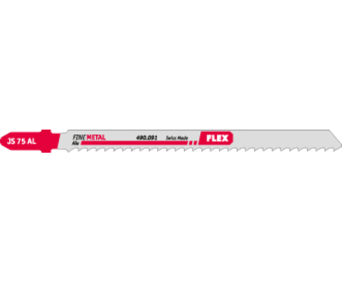 Пилка по алюминию для лобзика 75 мм Flex JS 75 AL VE5 490091 5 шт.