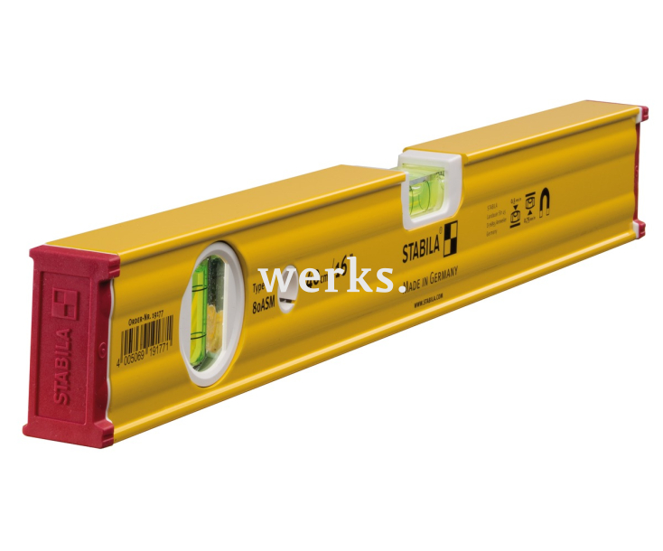 Уровень строительный магнитный тип 80ASM Stabila 19177 40 см