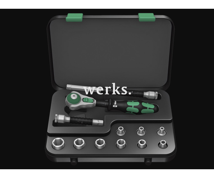 8100 SA Набор трещоток Zyklop Speed, 1/4 Wera WE-003544