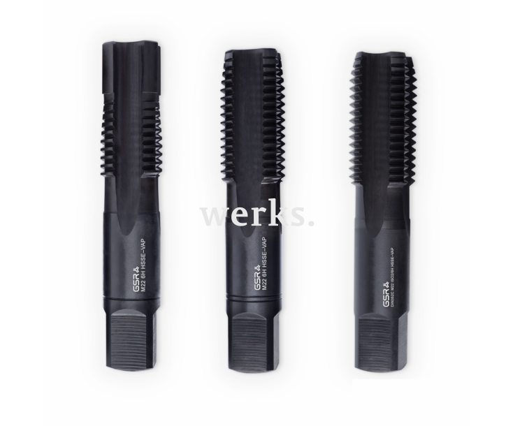 Ручные метчики набором DIN 352 HSSE-VAP M 22 Werks W.1626600