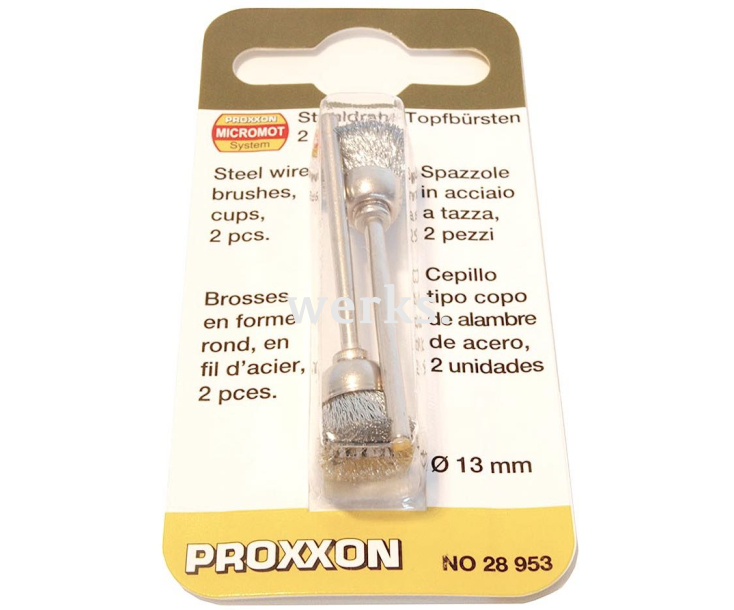Щетки чашечные стальные Ø13 мм Proxxon 28953 2 шт.