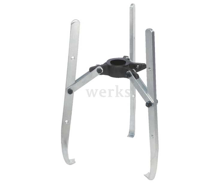 Универсальный трёхзахватный съёмник с шарнирными захватами (без гидроцилиндра для привода от насоса) KUKKO Y10-208