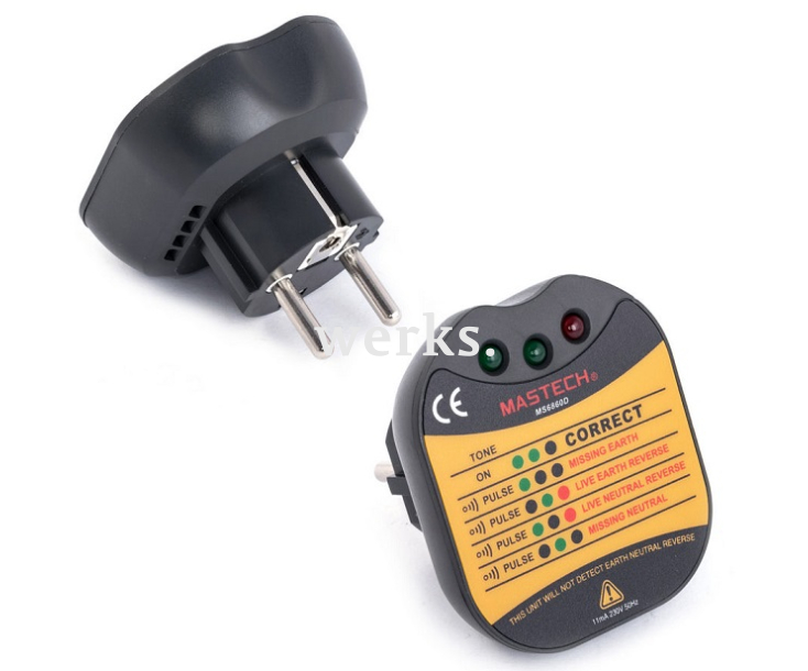 Тестер для евророзеток Mastech MS6860D