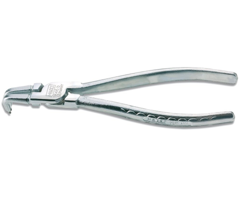 Щипцы для внутренних стопорных колец в отверстиях форма D 180 мм Hazet 1846B-2 изогнутые на 90°