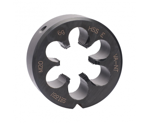 Плашка с стружколомом М20х2,5 HSSE-VA-NT DIN EN 22568 6g 45х18мм Bucovice Tools 301200