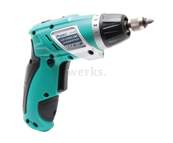 Шуруповерт аккумуляторный Proskit PT-1361F