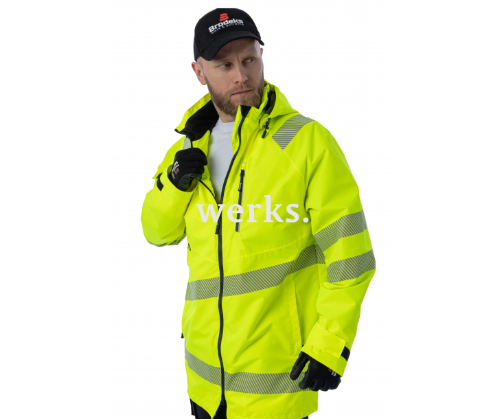 Летняя сигнальная куртка-парка Brodeks KS 223 желтый (XS)