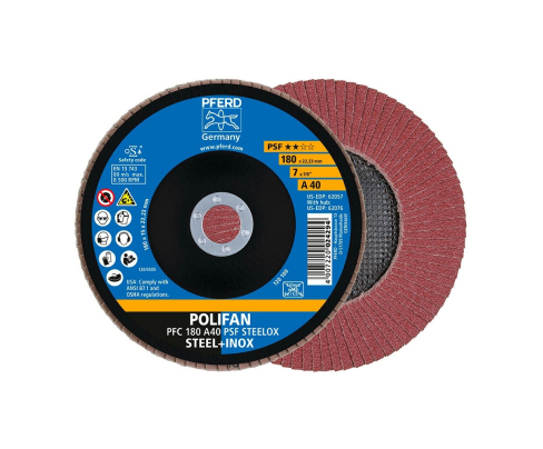 Круг шлифовальный Pferd PFC 180 A 40 PSF STEELOX