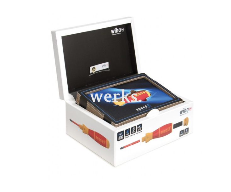 Диэлектрическая VDE отвертка speedE Set3 с электроприводом и битами Wiha 590 T103 41913, 42268 25 предметов