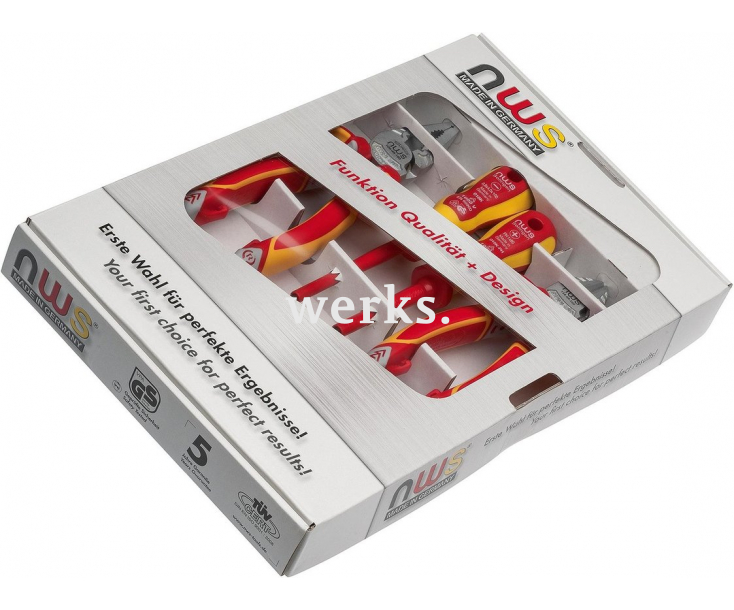 Набор диэлектрических VDE монтажных инструментов NWS 786 4 предмета