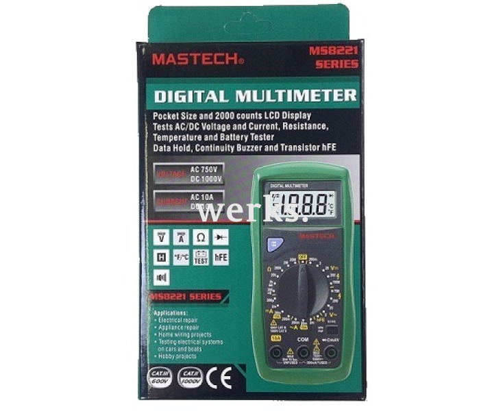 Мультиметр цифровой Mastech MS8221A