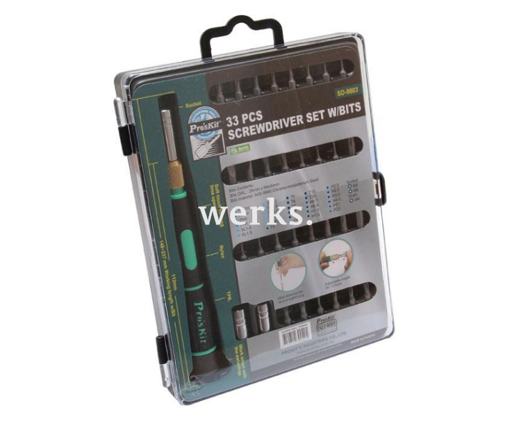 Отвертка с битами для электроники ProsKit SD-9803