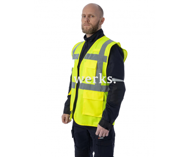 Сигнальный жилет Brodeks KM122 желтый (L)