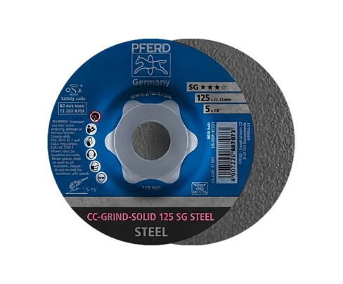 Фибродиск Pferd CC-GRIND-SOLID 125 SG STEEL