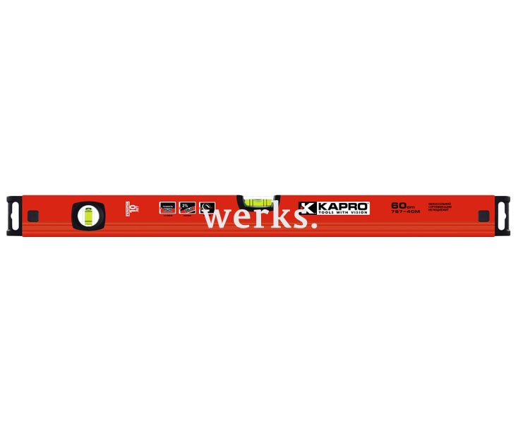 Уровень строительный 60 см Kapro 787-40-60M магнитный