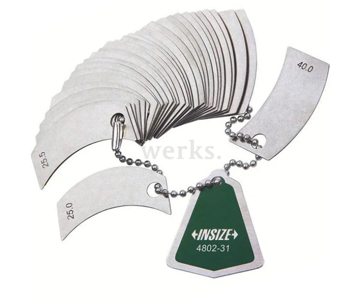 Радиусный шаблон Insize 4802-31