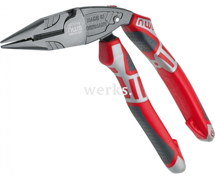 Пассатижи комбинированные силовые ErgoCombi 200 мм NWS 1096-69-200 с покрытием TitanFinish, рукоятками SoftGripp