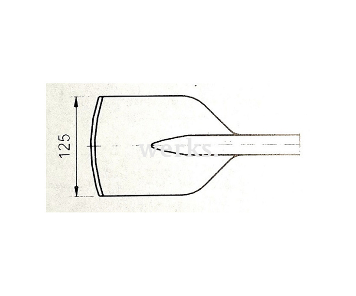 Зубило с широкой лопаткой Padre 750840380