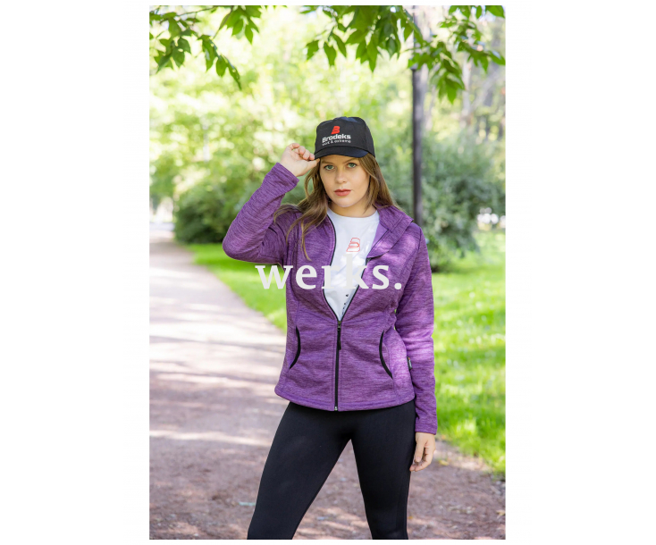 Женская толстовка флисовая Brodeks KS244 cation фиолетовый (S)