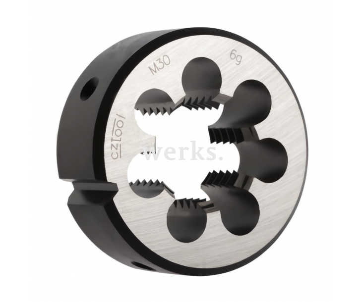 Плашка М30х3,5 115CrV3 DIN EN 22568 6g 65х25мм Bucovice Tools 210300